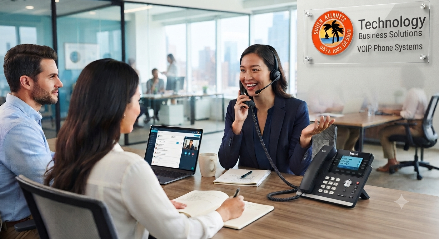 business VoIP phone setup